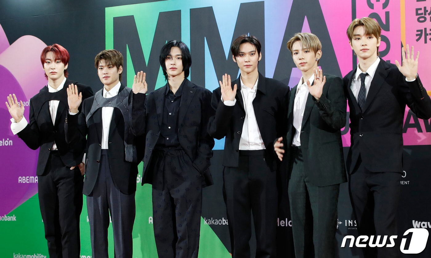 라이즈 앤톤(왼쪽부터)과 소희, 원빈, 은석, 쇼타로, 성찬 2023.12.2/뉴스1 ⓒ News1 권현진 기자