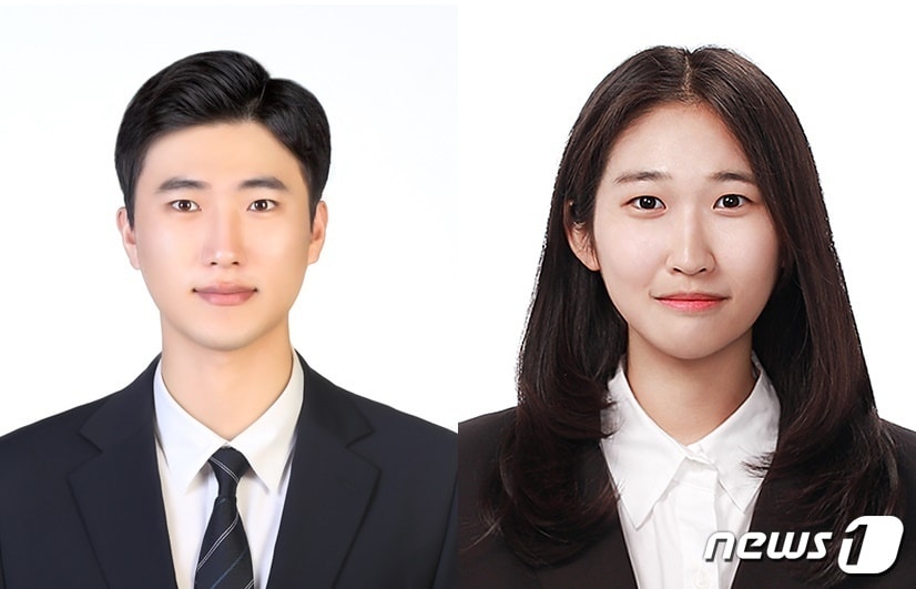 왼쪽부터 송유훈·조혜원 전북대 대학원생/뉴스1