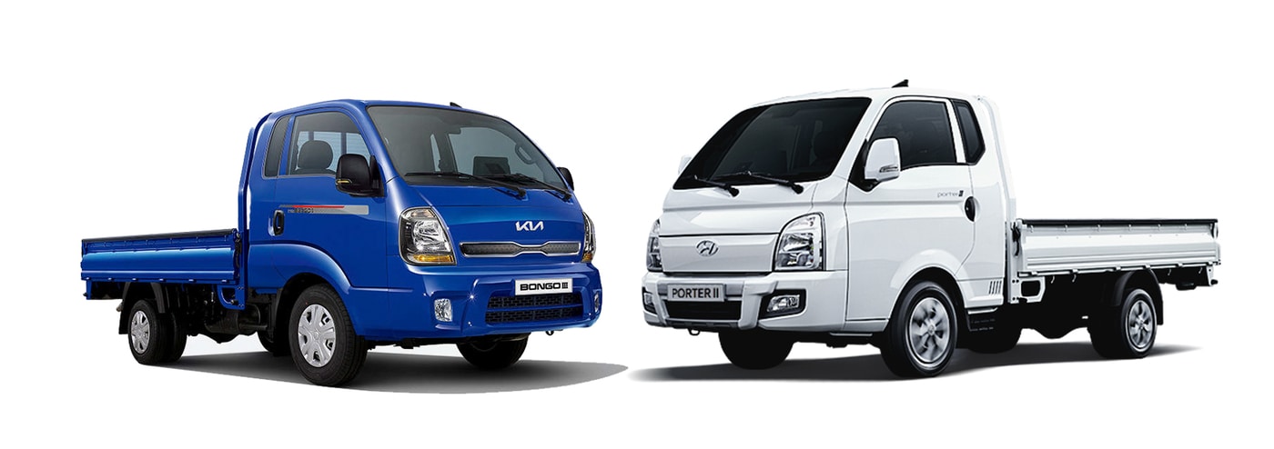 기아 봉고3 LPG(왼쪽)와 현대차 포터2 LPG(대한LPG협회 제공)