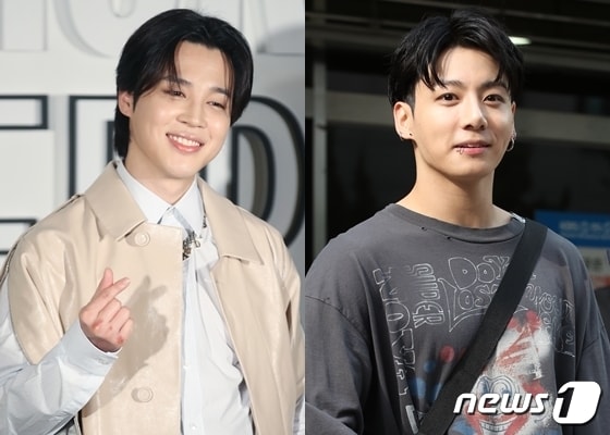 방탄소년단 지민(왼쪽), 정국 ⓒ 뉴스1 DB