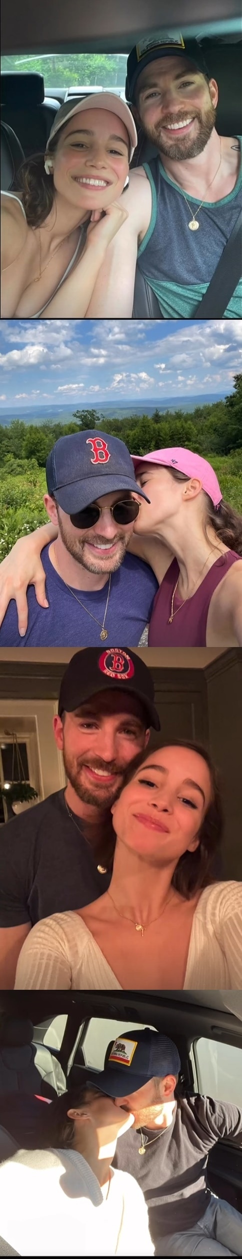 할리우드 스타 크리스 에반스, 알바 바프티스타 / 크리스 에반스 인스타그램