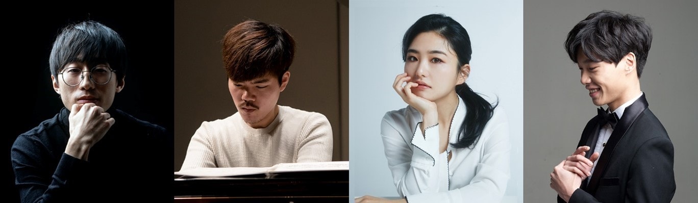 왼쪽부터 피아니스트 김도현·김홍기·박연민·박진형