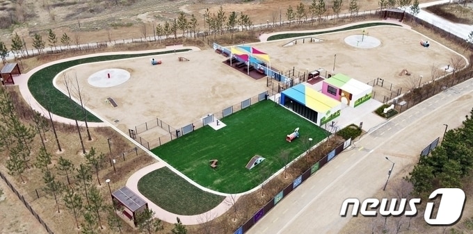 인천 송도 도그파크 전경.(인천경제청 제공) 