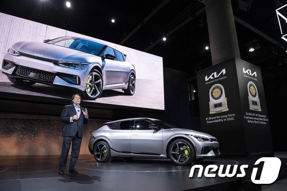 2022 LA오토쇼에서 선보인 EV6 GT.(제공=기아)ⓒ 뉴스1