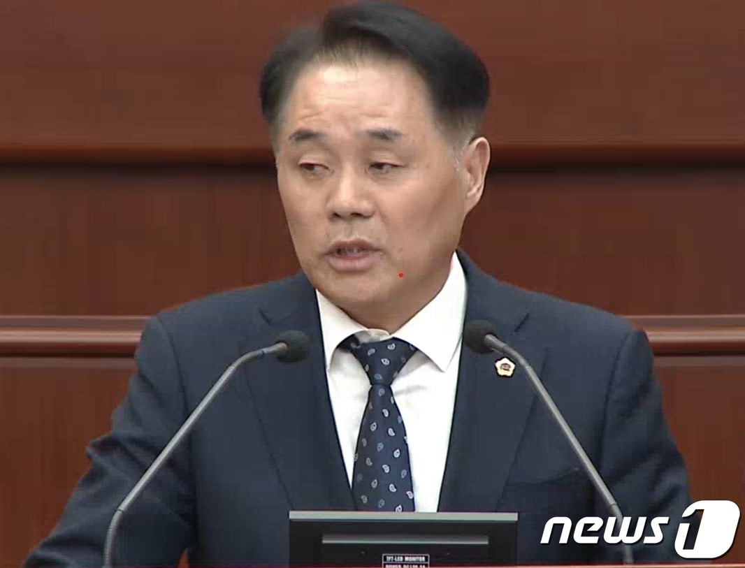 16일 이병철 전북도의원이 임시회에서 5분 발언을 하고 있다.2023.3.16/뉴스1