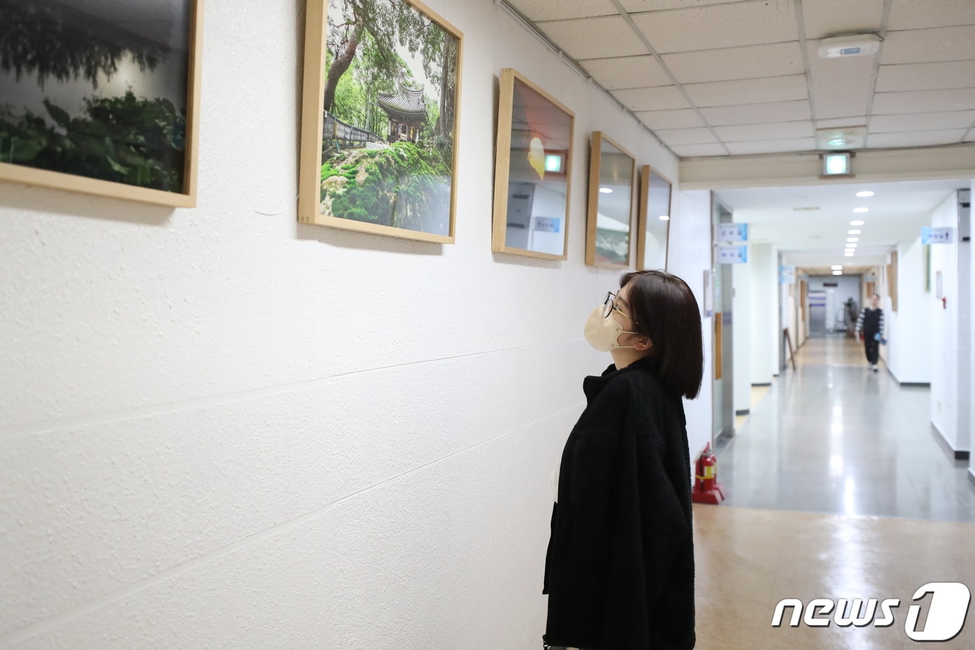 전북 고창군이 군청 복도를 미술관 분위기로 새롭게 단장했다.(고창군 제공)2023.3.24/뉴스1