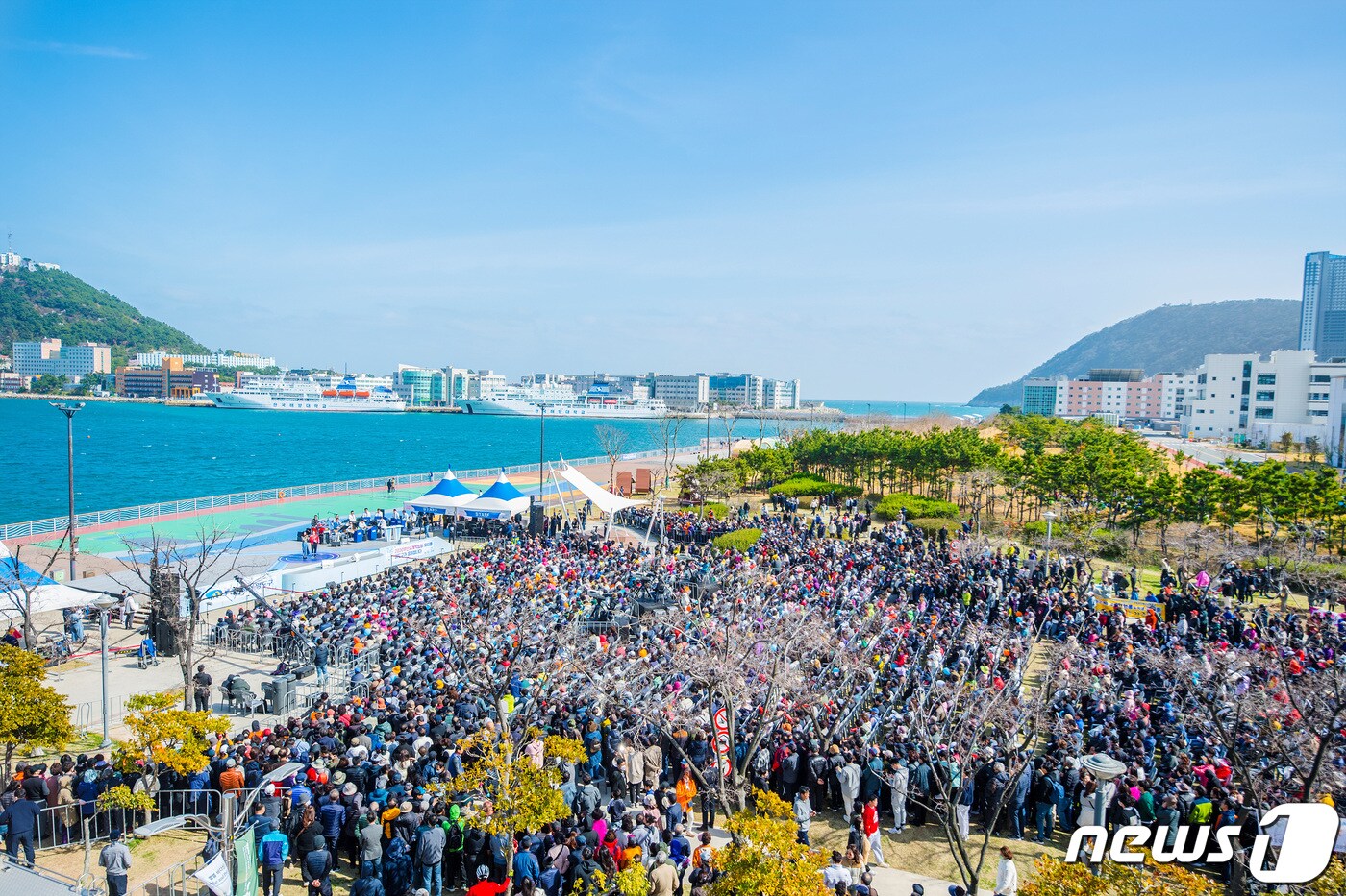 지3월25일 진행된 'KBS 전국노래자랑 <부산 영도구편>' 녹화행사 현장.(영도구청 제공)