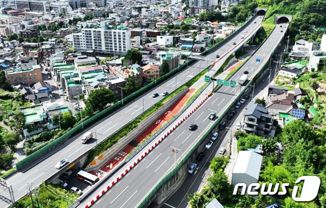 광주 제2순환도로 지산IC 모습. 뉴스1 DB