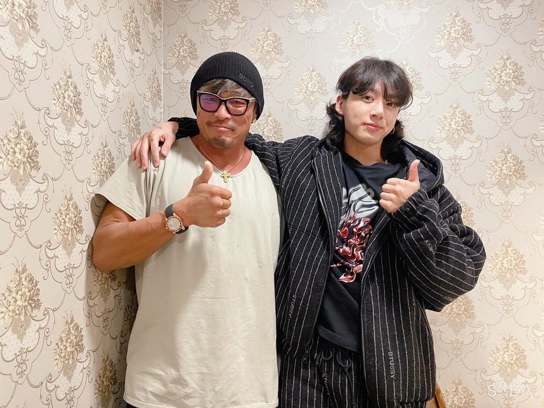 추성훈(왼쪽)과 방탄소년단 정국(추성훈 SNS)