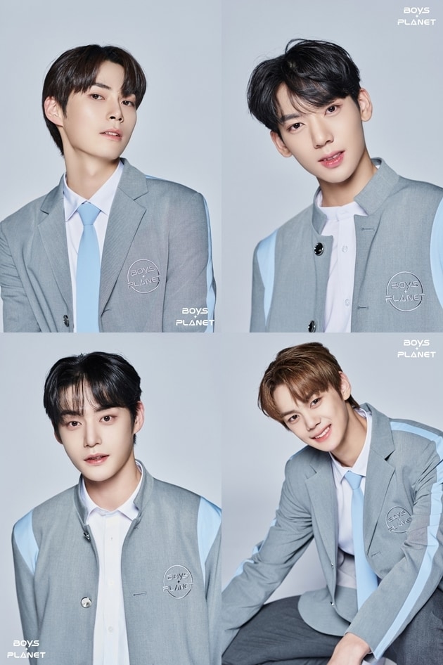 '보이즈 플래닛' 성한빈, 한유진, 김규빈, 김지웅(왼쪽 상단부터 시계방향, 엠넷 제공)