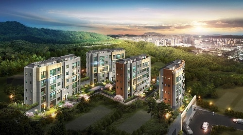 판교 파크하임 테라스 조감도