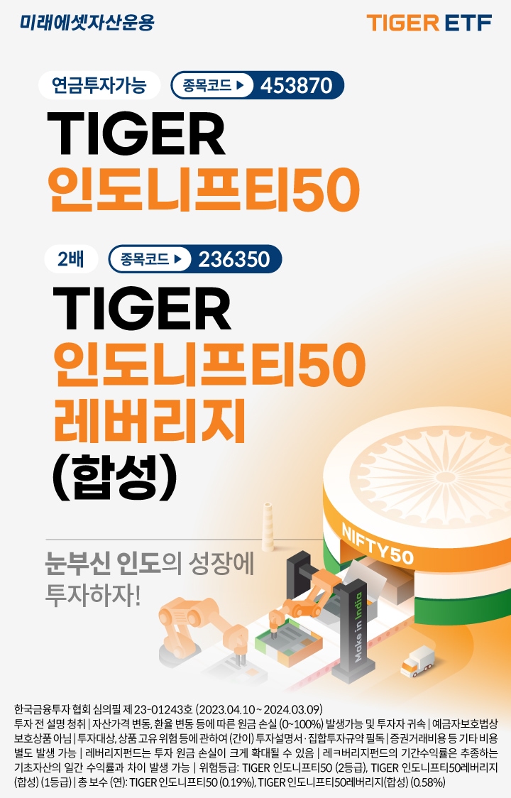 미래에셋, 인도 우량기업에 투자하는 ETF 출시 - 뉴스1