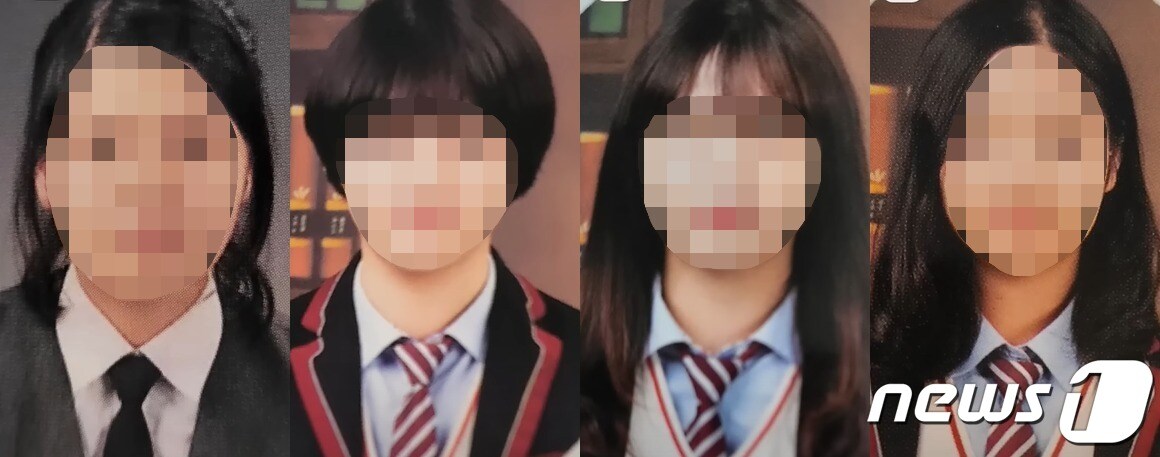 표예림씨 학교폭력 사건 가해자로 지목된 동창생 4명. ('표예림 동창생' 갈무리)