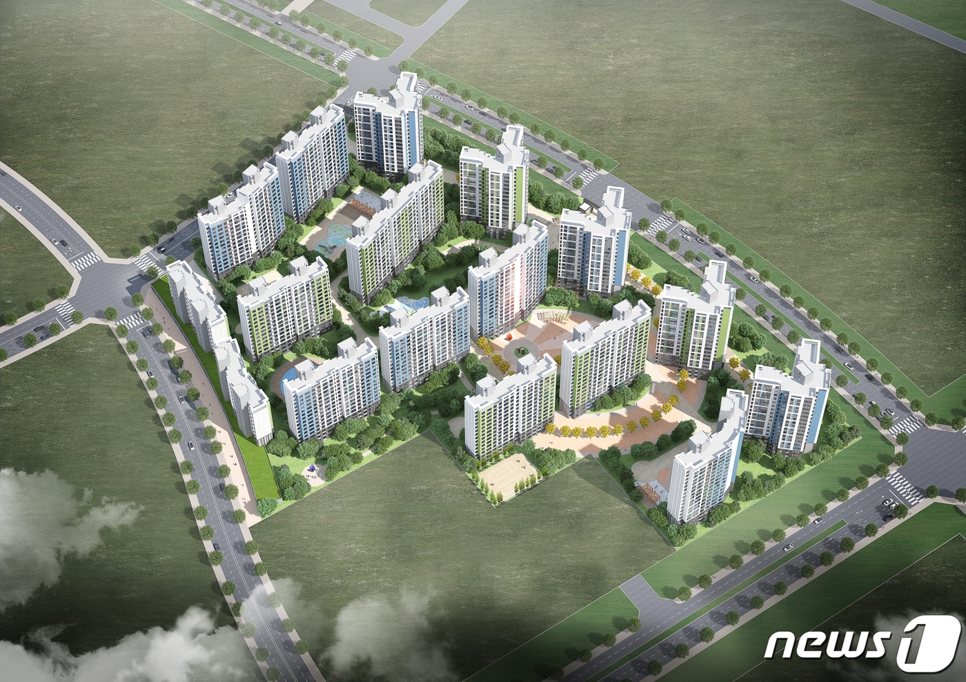 에코델타시티 24BL(블록) 조감도.(부산도시공사 제공)