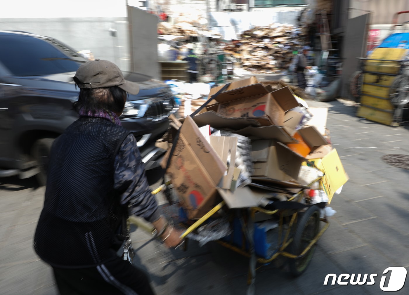 대전 서구가 폐지수집 노인 전수조사ㅔ 나선다. /뉴스1 ⓒNews1 신웅수 기자