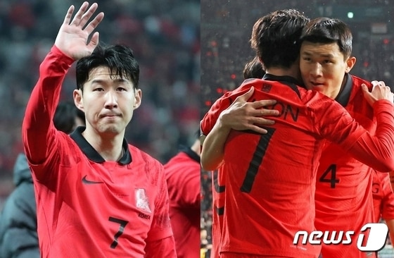 손흥민(왼쪽), 김민재. ⓒ 뉴스1