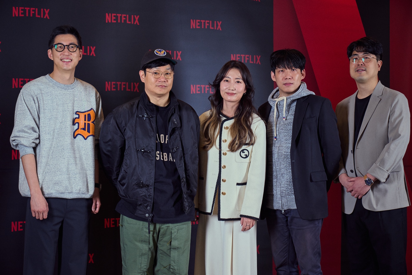 왼쪽부터 정효민, 정종연, 이은경, 박진경, 김재원 PD / 넷플릭스 제공 