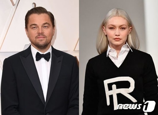 리어나도 디캐프리오와 지지 하디드 ⓒ AFP=뉴스1