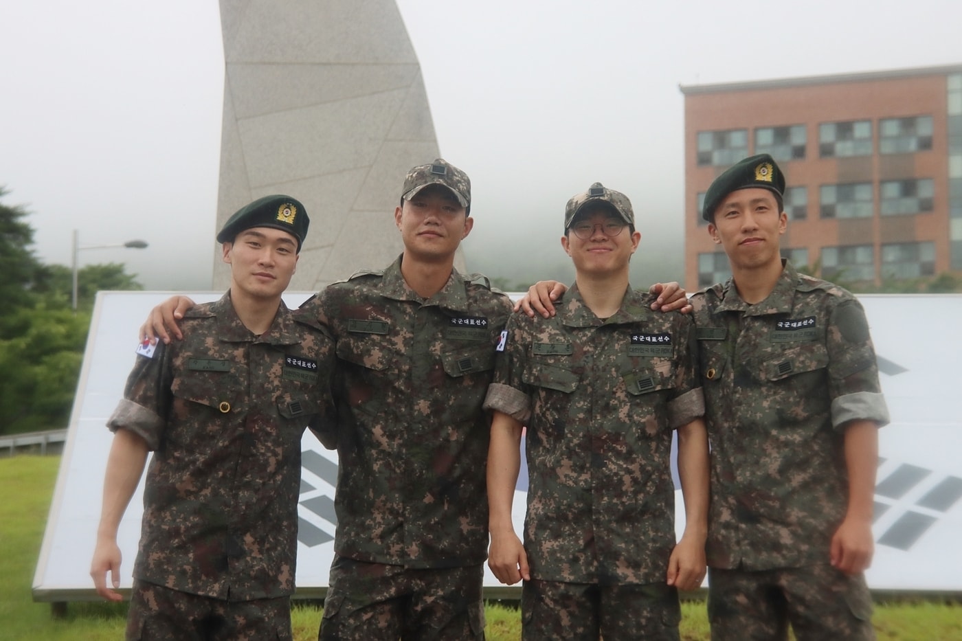 26일 전역한 김천상무 4인방 (김천상무 제공)