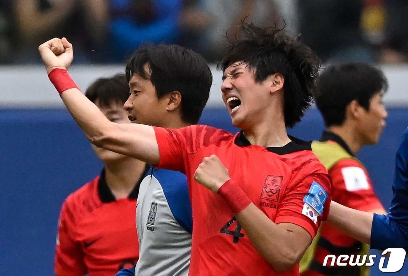 나이지리아를 상대로 결승골을 넣은 최석현. ⓒ AFP=뉴스1