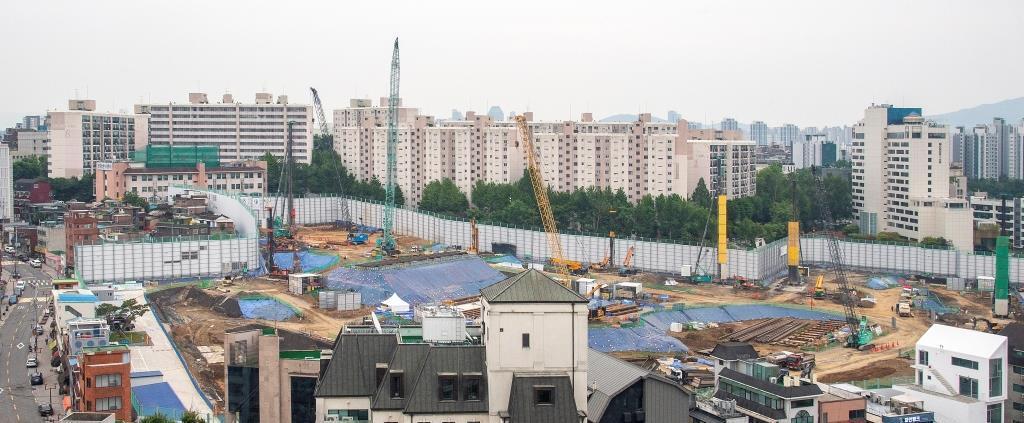 이태원동 청화아파트 일대(용산구청 제공)
