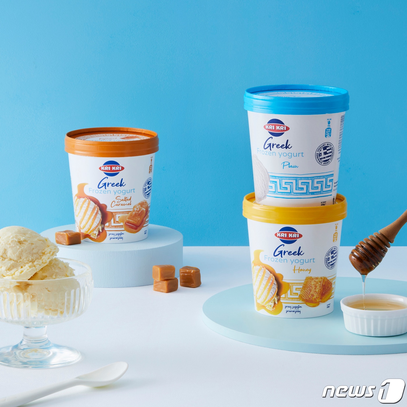 구르메F&B코리아가 수입하는 크리크리는 그릭 프로즌 요거트가 이마트 트레이더스로 판매 채널을 확대한다.(구르메F&B코리아제공)