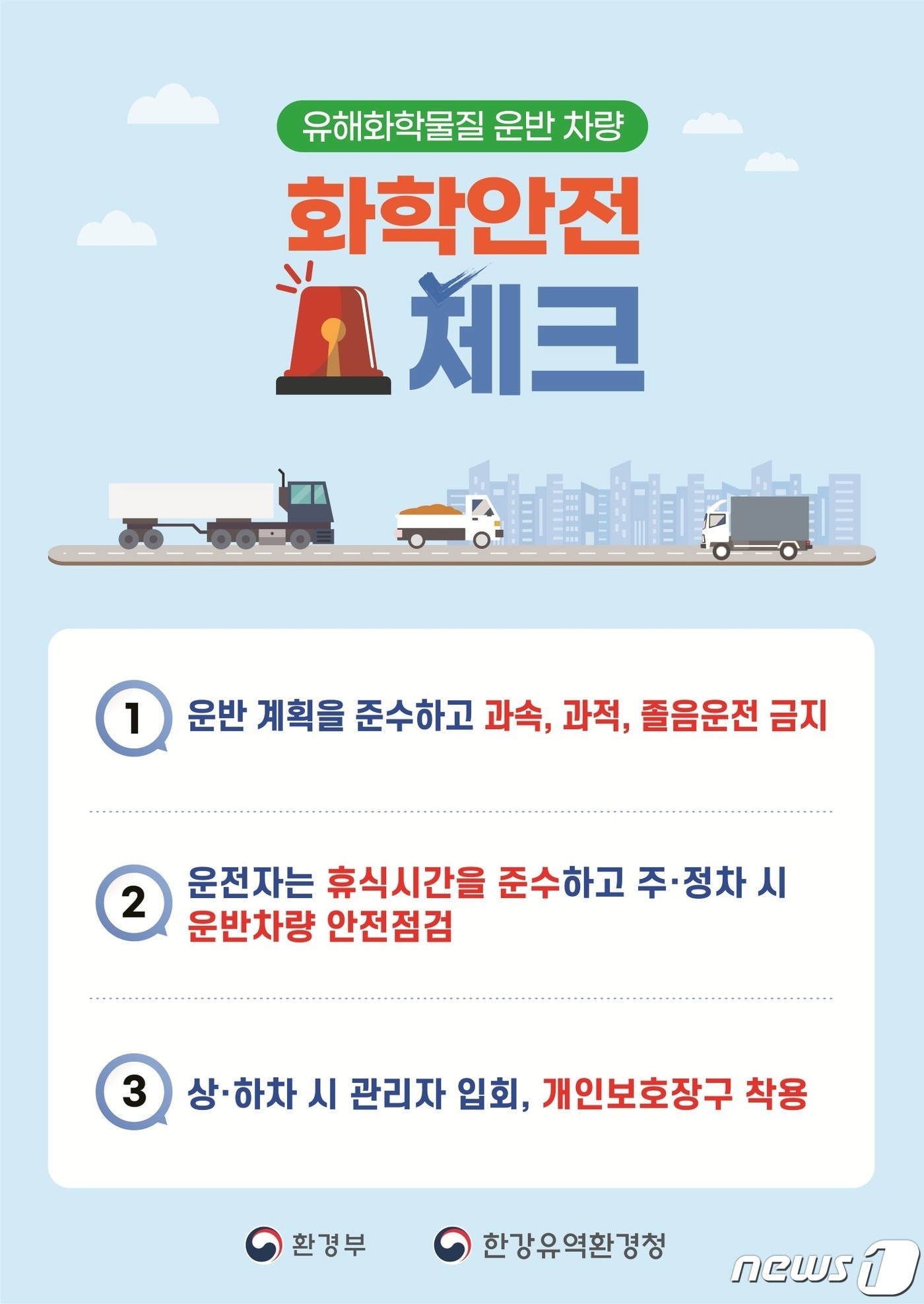 포스터형 화학안전 캠페인 홍보물.(한강청 제공)