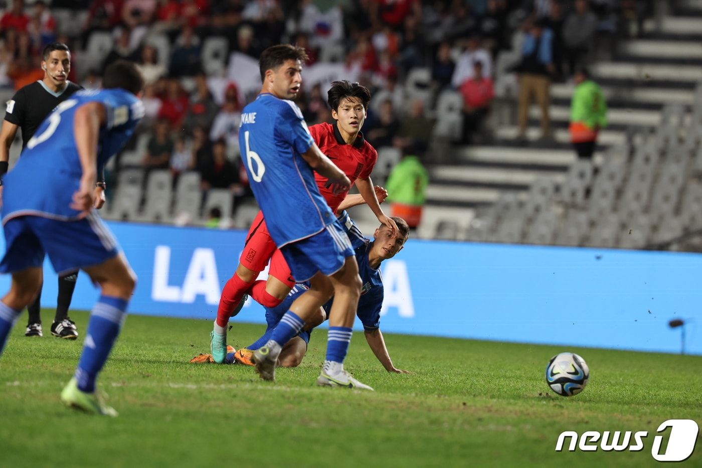 한국 U20 대표팀이 이탈리아에 선제골을 내줬다. 2023.6.9/뉴스1