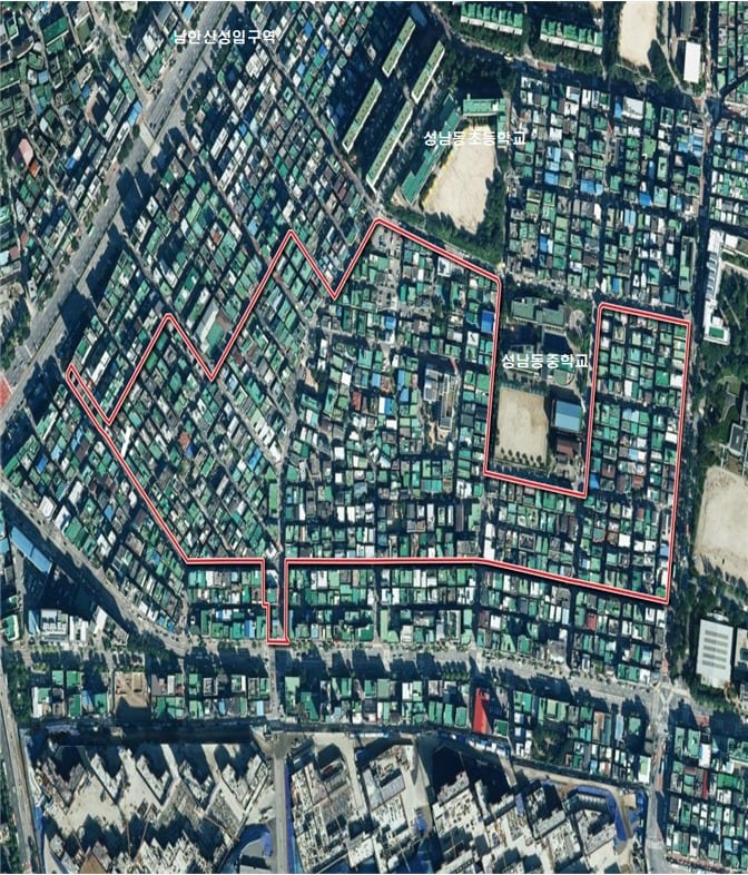 성남 금광2동 위치도./국토부 제공