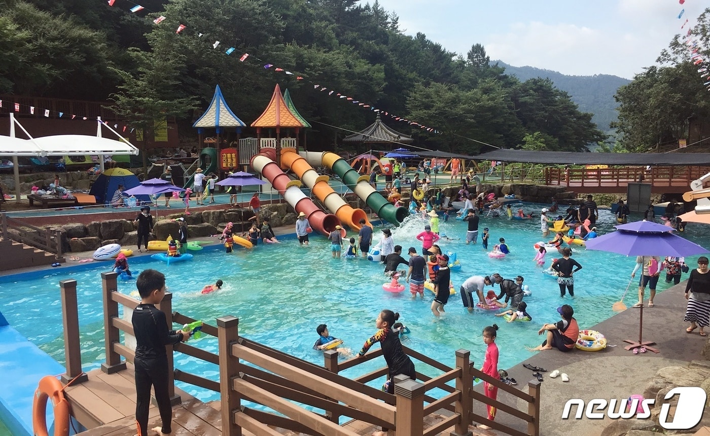 나주 금성산 생태 물놀이장. /뉴스1