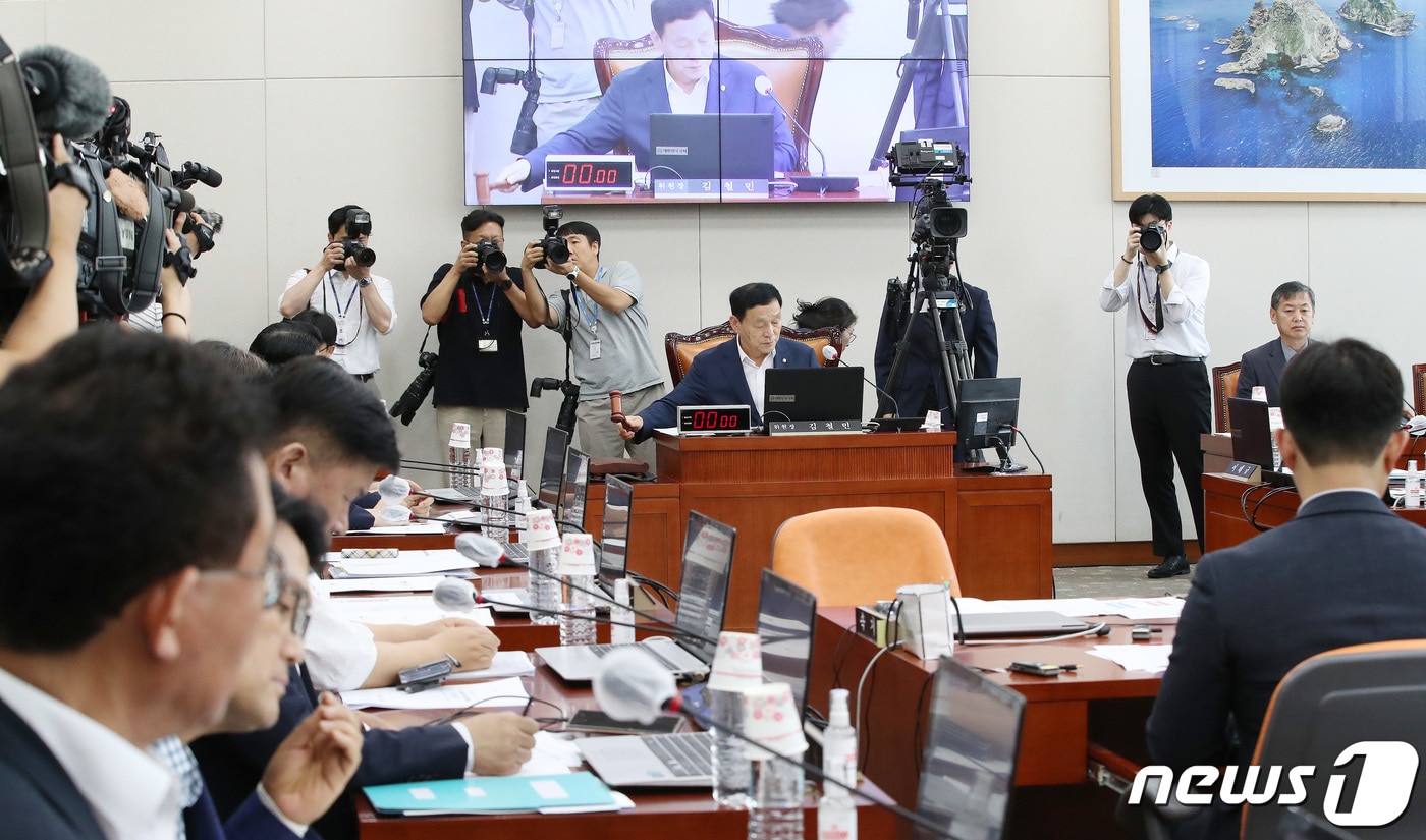 국회 교육위원회 전체회의 모습. /뉴스1 ⓒ News1 임세영 기자