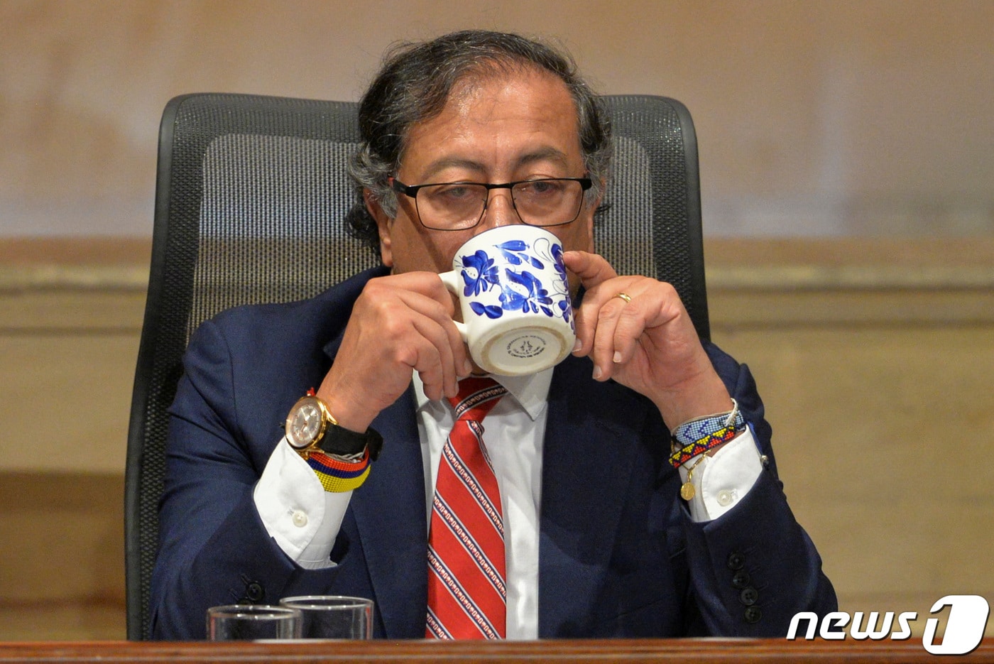 구스타보 페트로 콜롬비아 대통령. ⓒ 로이터=뉴스1 ⓒ News1 정윤영 기자