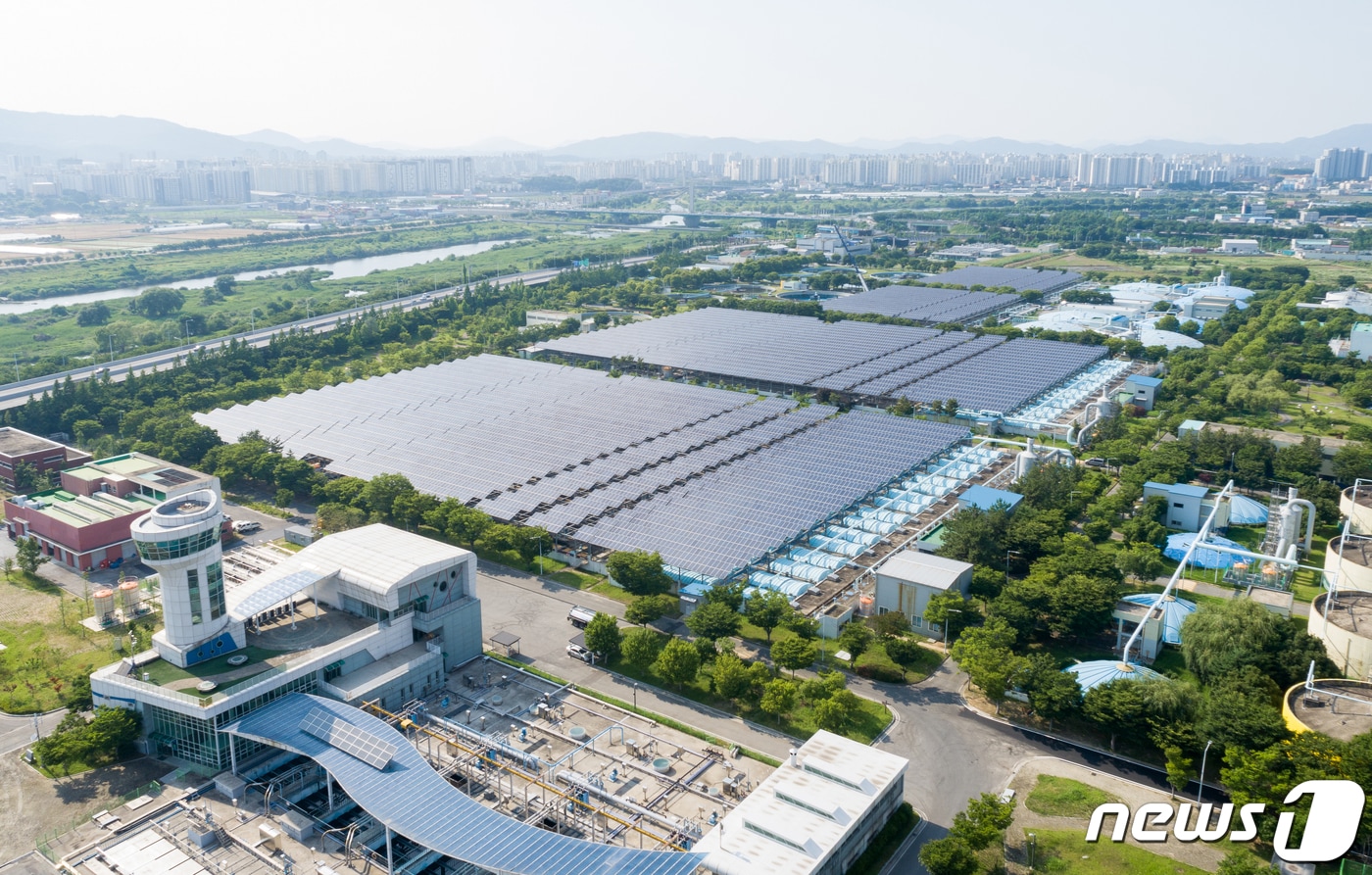 광주환경공단 제1하수처리장 전경.(광주환경공단 제공)/뉴스1