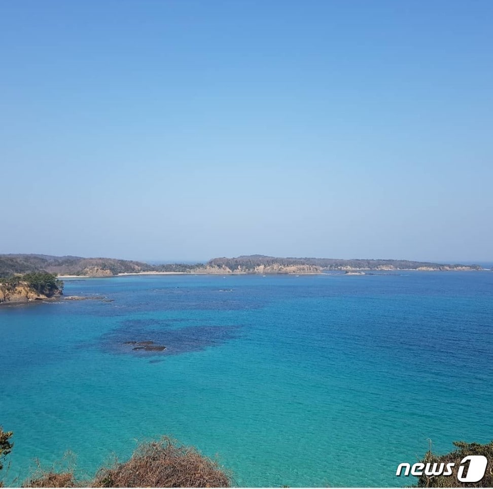 대마도 히타카츠에 있는 미우다해변.2018.1.10. 손연우 기자