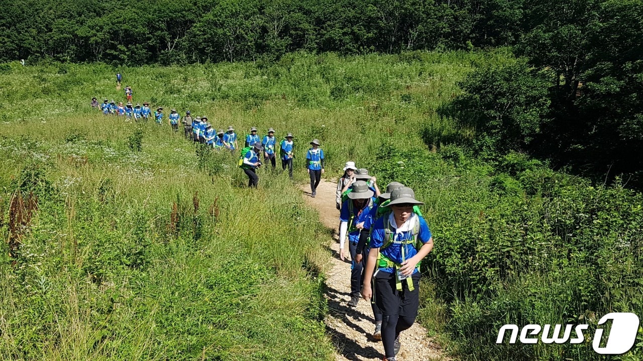 2018년 청소년 백두대간 산림생태탐방 모습. (산림청 제공) /뉴스1