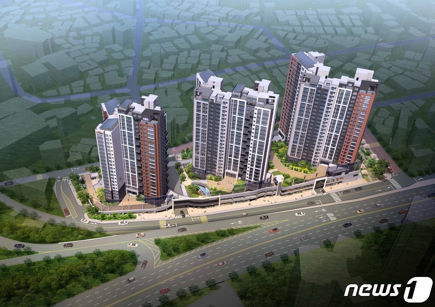 호반써밋 개봉 조감도(호반건설 제공)