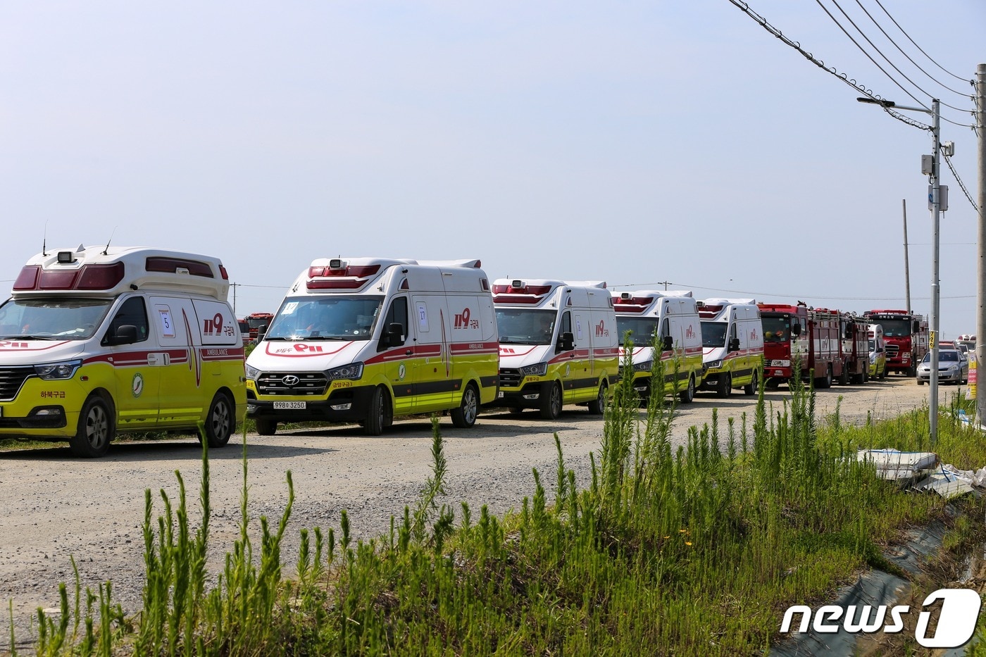 전북소방이 새만금 세계스카우트 잼버리 영지 내에 운영 중인 구급차 운행을 늘린다고 3일 밝혔다.(전북소방본부 제공)2023.8.2/뉴스1