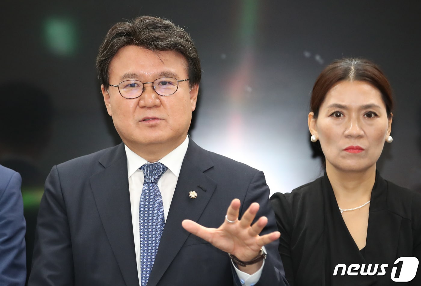 황운하 의원이 13일 기자회견을 열고 검찰 구형에 대한 입장을 밝히고 있다. 2023.9.13/뉴스1 ⓒ News1 김기태 기자