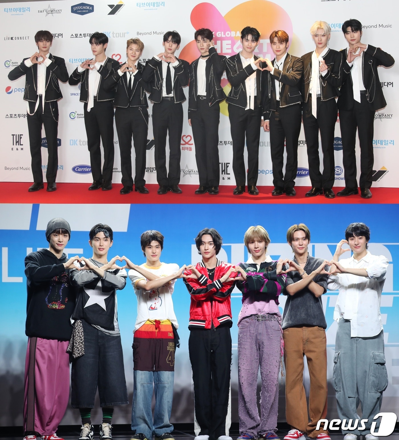 그룹 제로베이스원(위쪽), 라이즈 ⓒ 뉴스1 DB