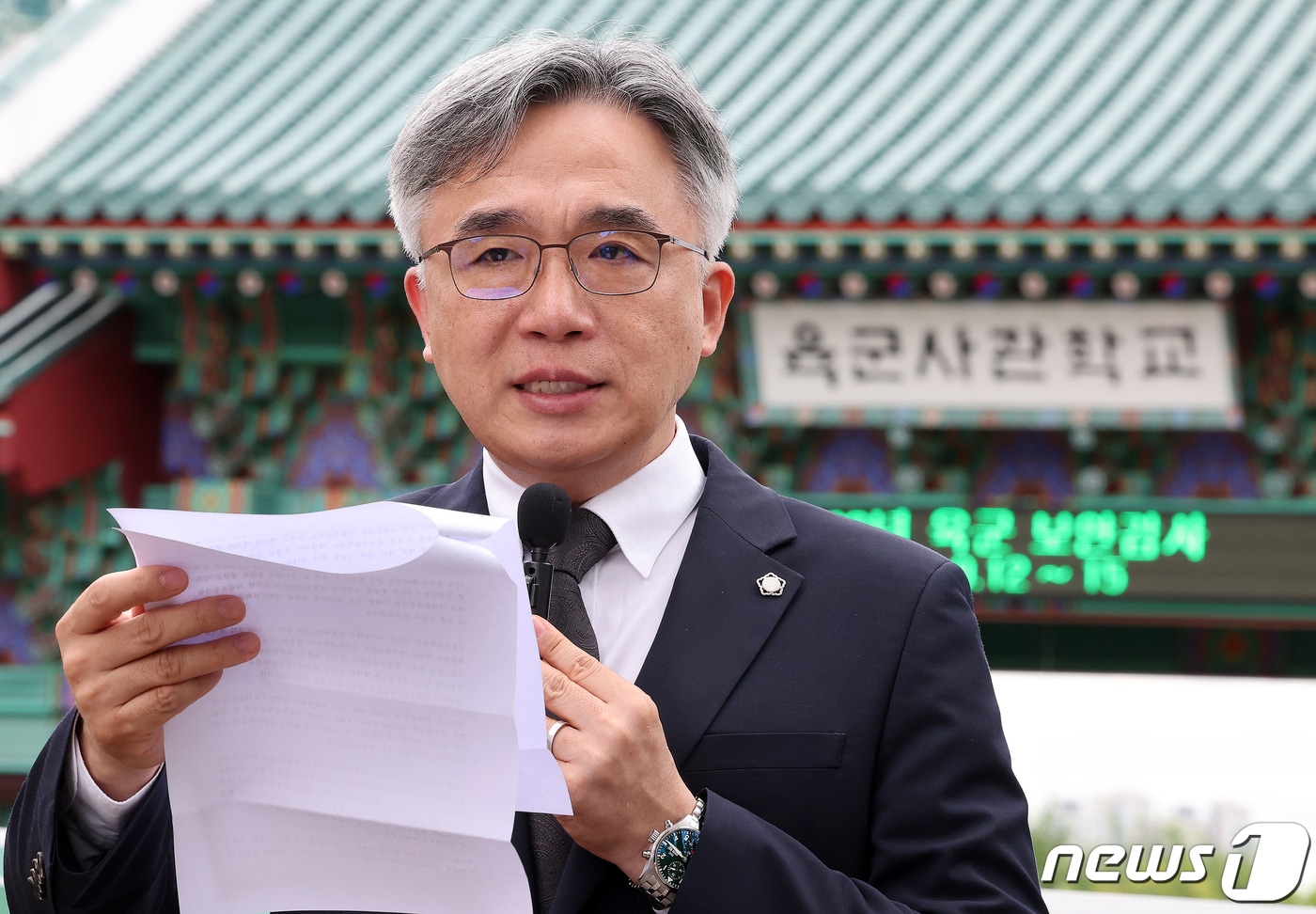 정철승 변호사 2023년 9월 언론 취재 당시 모습
