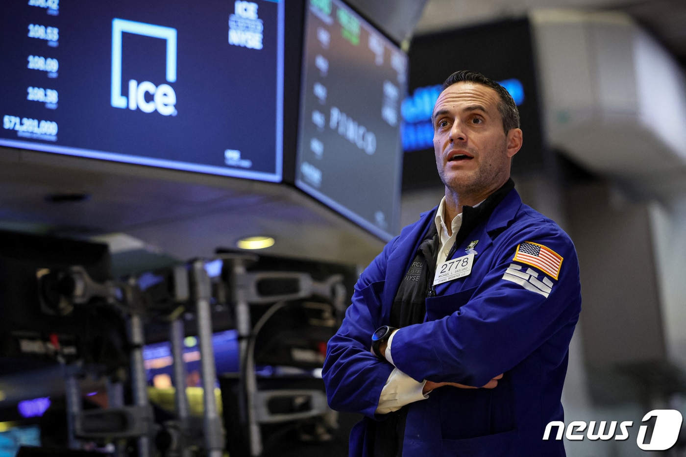 뉴욕증권거래소 트레이더 ⓒ 로이터=뉴스1