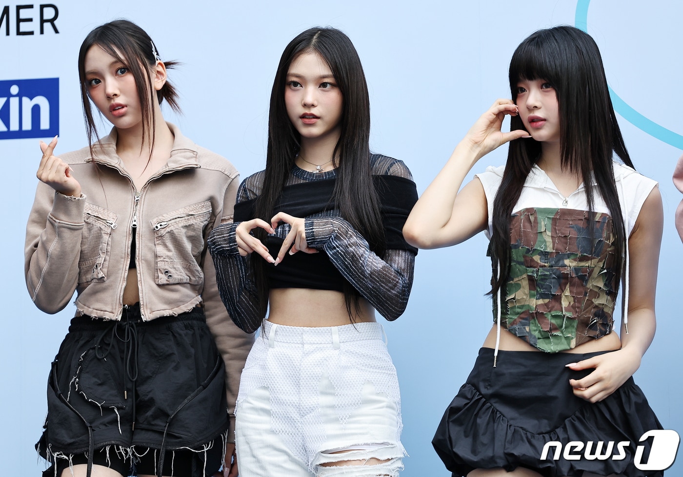 뉴진스 혜인(왼쪽부터), 해린, 하니ⓒ 뉴스1 김진환 기자