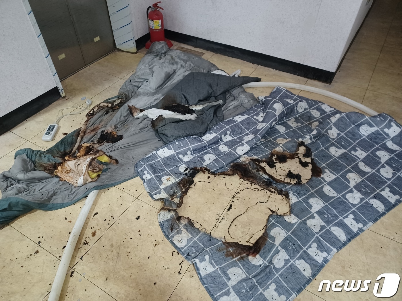 전기장판 화재 자료사진.(부천소방서 제공)2024.1.22/뉴스1 