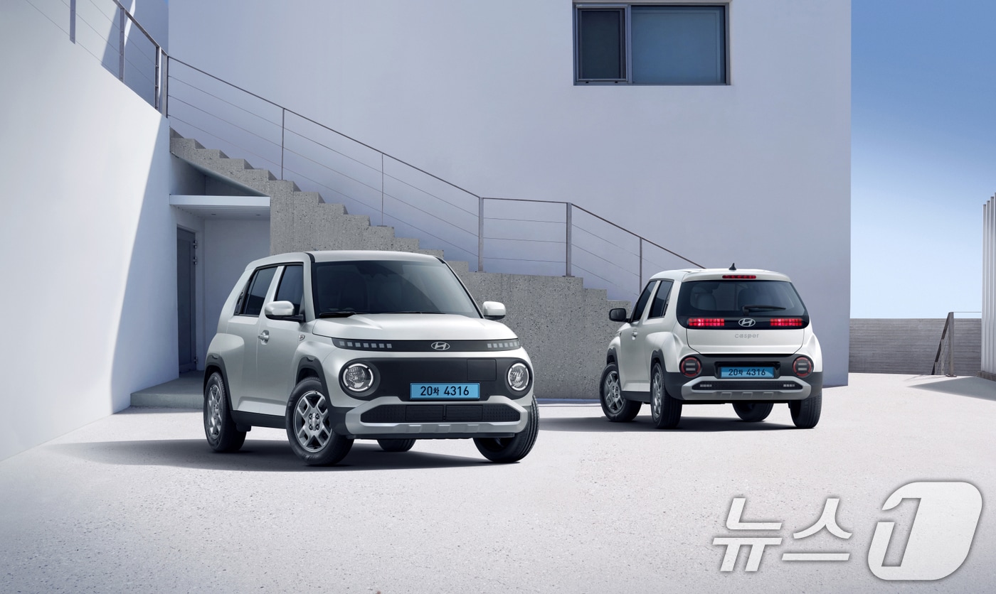 광주글로벌모터스가 위탁생산 중인 현대차 ‘더 뉴 캐스퍼&#39;./뉴스1