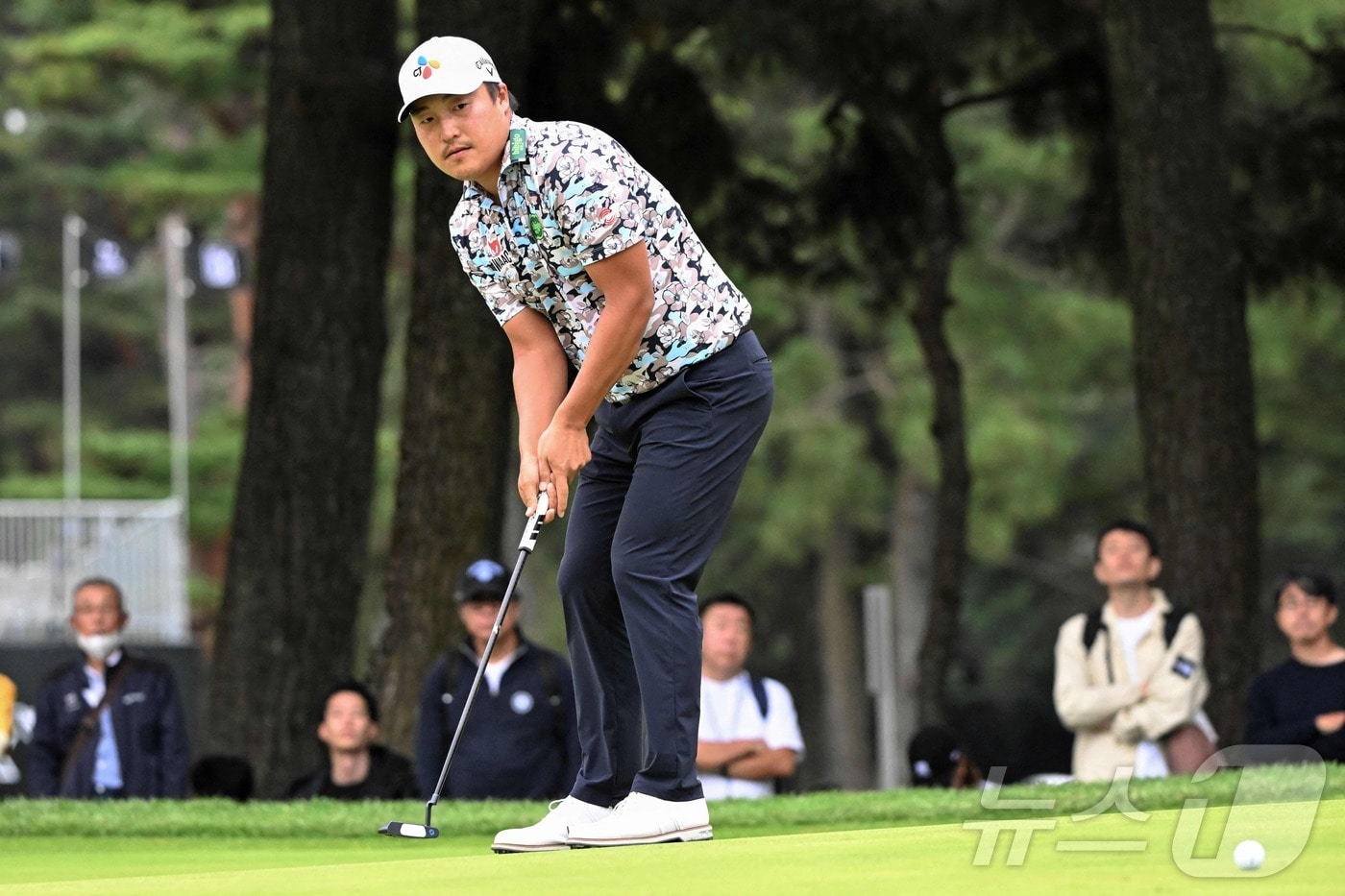 조조 챔피언십 2라운드에서 공동 22위에 자리한 이경훈 ⓒ AFP=뉴스1