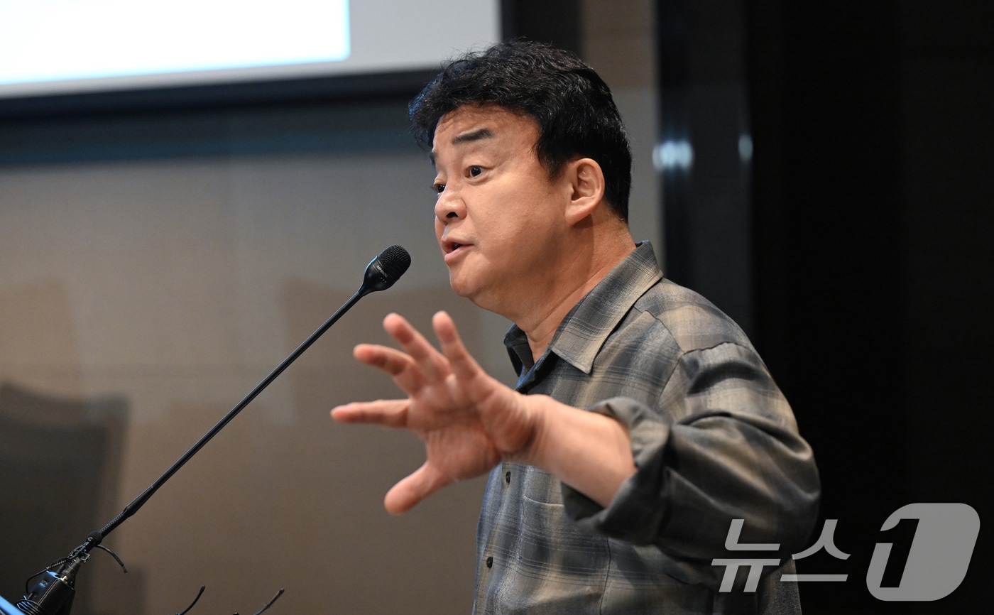 백종원 더본코리아 대표이사. &#40;공동취재&#41; 2024.10.28/뉴스1 ⓒ News1 김진환 기자