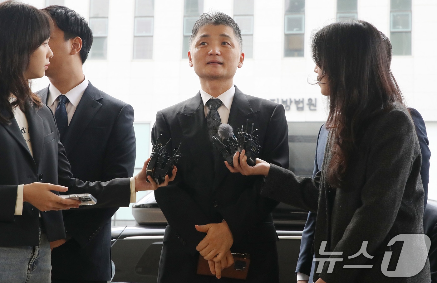김범수 결심공판 출석 사진