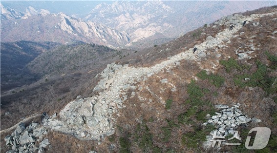 살악산 대청봉 산사태 현장.&#40;녹색연합 제공&#41;