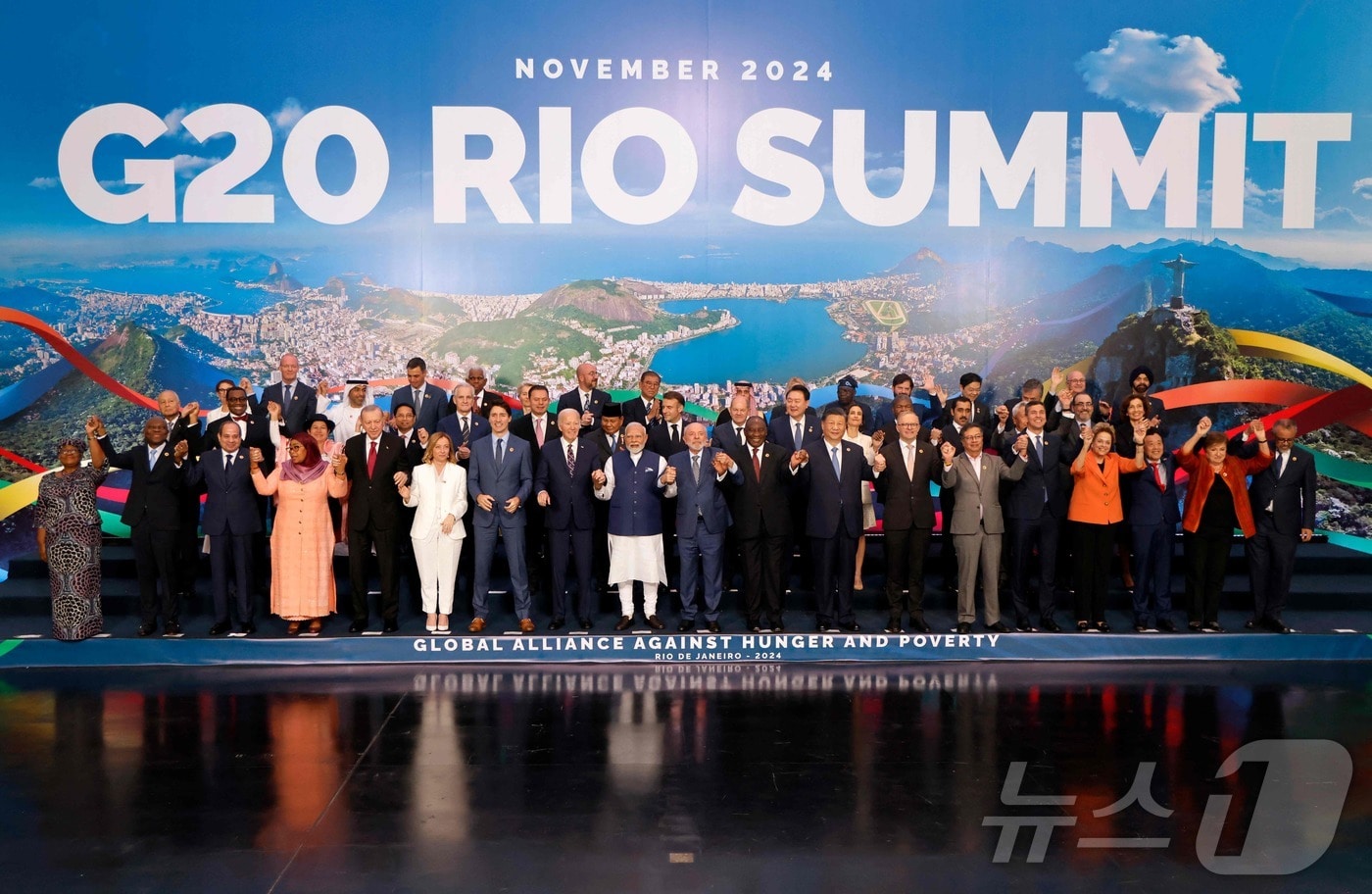 2024년 브라질 리우데자네이루에서 열린 G20 정상회의. 2024.11.20 <자료사진>ⓒ AFP=뉴스1