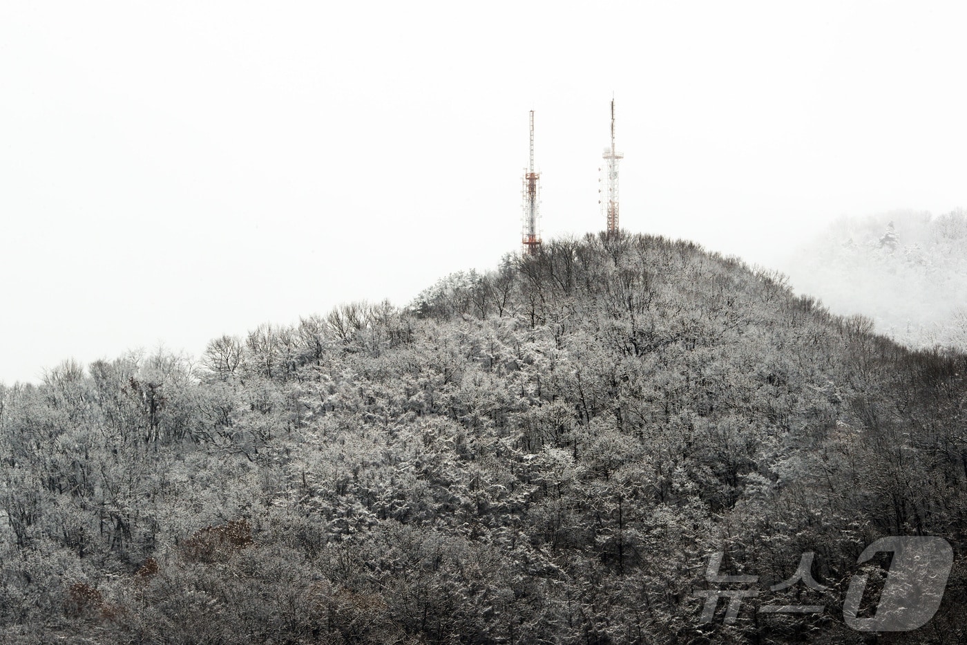 겨울철 청주 우암산/뉴스1 